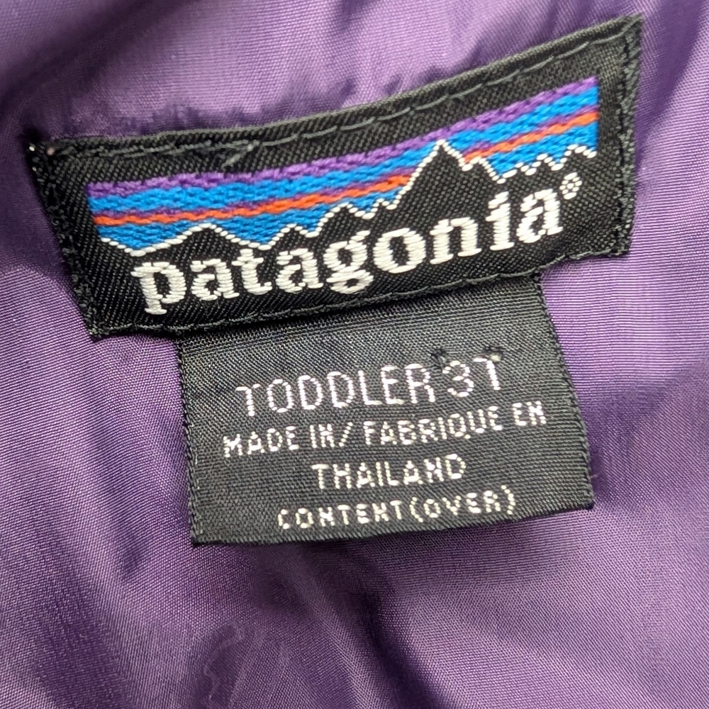 Vintage Patagonia Toddler Snowsuit 3T Blue Red - Picture 6 of 13